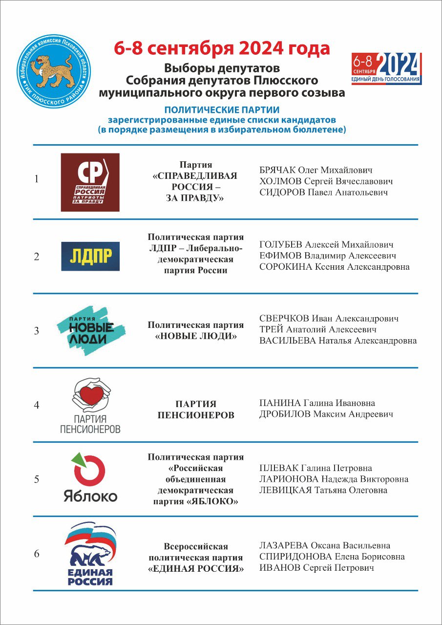 Выборы депутатов Плюсского округа первого созыва.