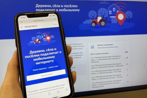 Голосование за обеспечение населенных пунктов доступом в сеть &quot;Интернет&quot;.